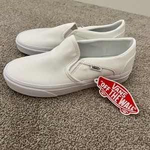 NWT Vans Classic Slip-On White Shoe
